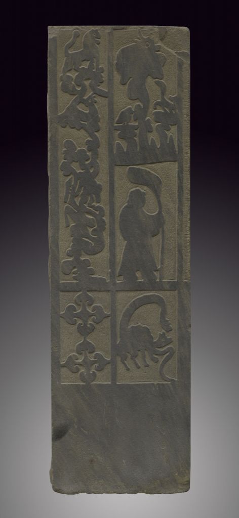 门吏图门柱画像石